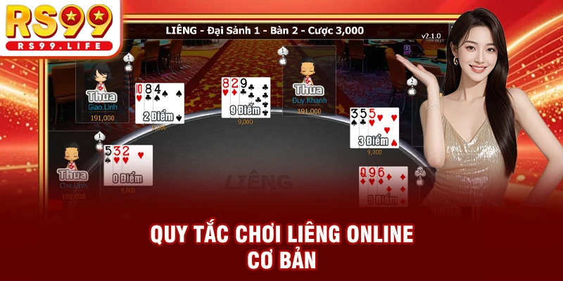 Quy tắc chơi Liêng online cơ bản